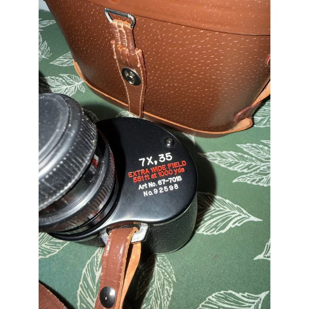 Montgomery Ward‎ 7x35 Extra Wide Field Binoculars 67-7015 Japan with Case